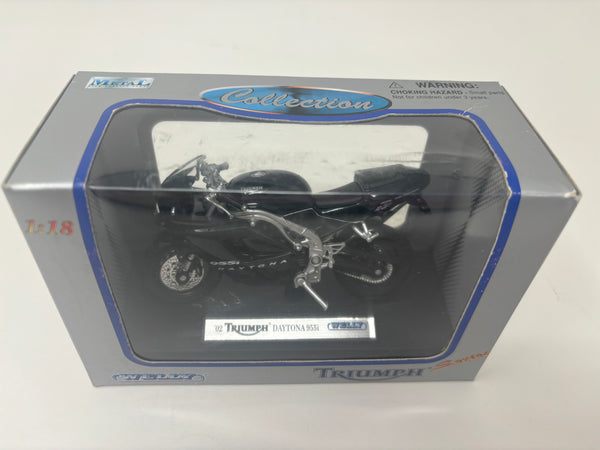 Moto miniature Triumph Daytona 600 Welly 1/18 – Motors Miniatures