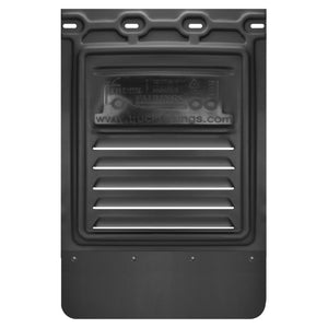 TruckFairings Mud Flaps Set (24 X 24 No Cut N 24 X 36 Black)