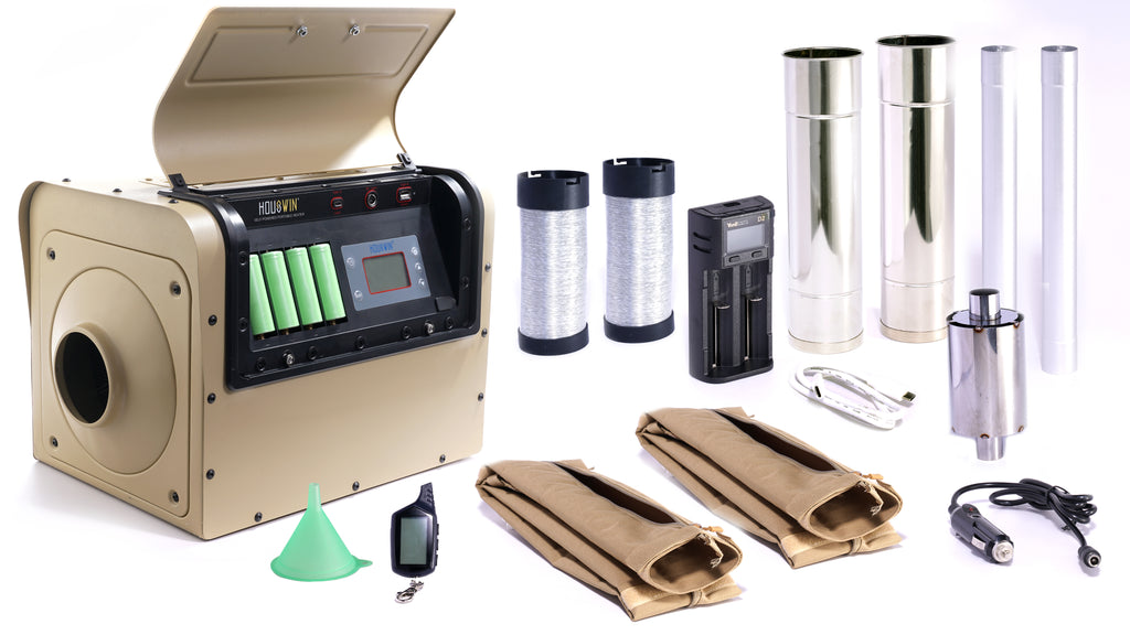 Houswin Self-generating Portable Heater Model S Powered by Diesel - Khaki Color