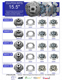 AT Clutches Semi Truck 15.5in Cast Iron Two Plate Clutch Kit