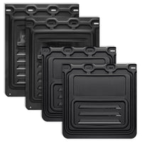 TruckFairings Mud Flaps Set (24 X 24 No Cut N 24 X 30 HD)