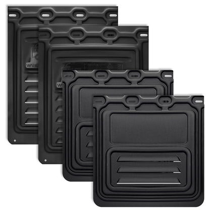 TruckFairings Mud Flaps Set (24 X 24 No Cut N 24 X 30 HD)
