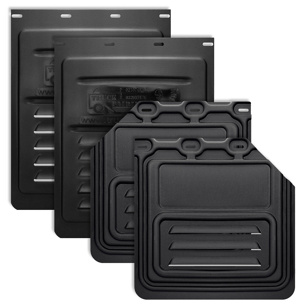 TruckFairings Mud Flaps Set (24 X 24 Cut N 24 X 30 Regular)