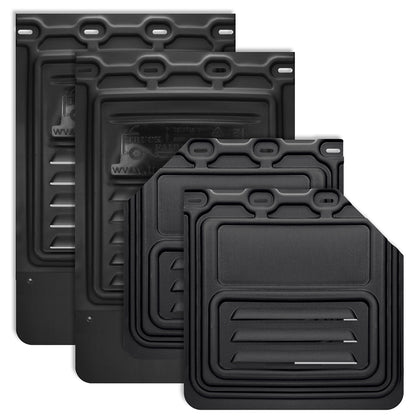 TruckFairings Mud Flaps Set (24 X 24 Cut N 24 X 36 Black)
