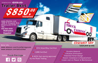 Truck Fairings Heavy Duty Trailer Skirt for 53' Truck - LOCAL PICKUP ONLY