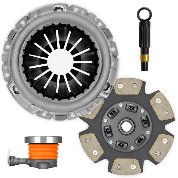 AT Clutches Nissan 350Z V6 3.5L Heavy Duty Stage 3 Clutch Kit w/Heavy Duty Slave Cylinder HD K-06-082 S3 HD