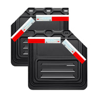 Angled or Straight Alloy 3M Reflective strip 24"x3" For Truck Trailer Mudflap Hanger - 4pcs 1pair