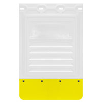 TruckFairings Mud Flaps Set (24 X 24 No Cut N 24 X 36 Yellow)