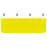 TruckFairings Mud Flaps Set (24 X 24 Cut N 24 X 36 Yellow)
